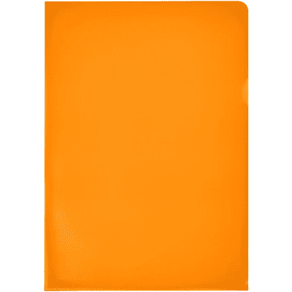 Папка-уголок "Inter-folia", А4, 115 мк, оранжевый