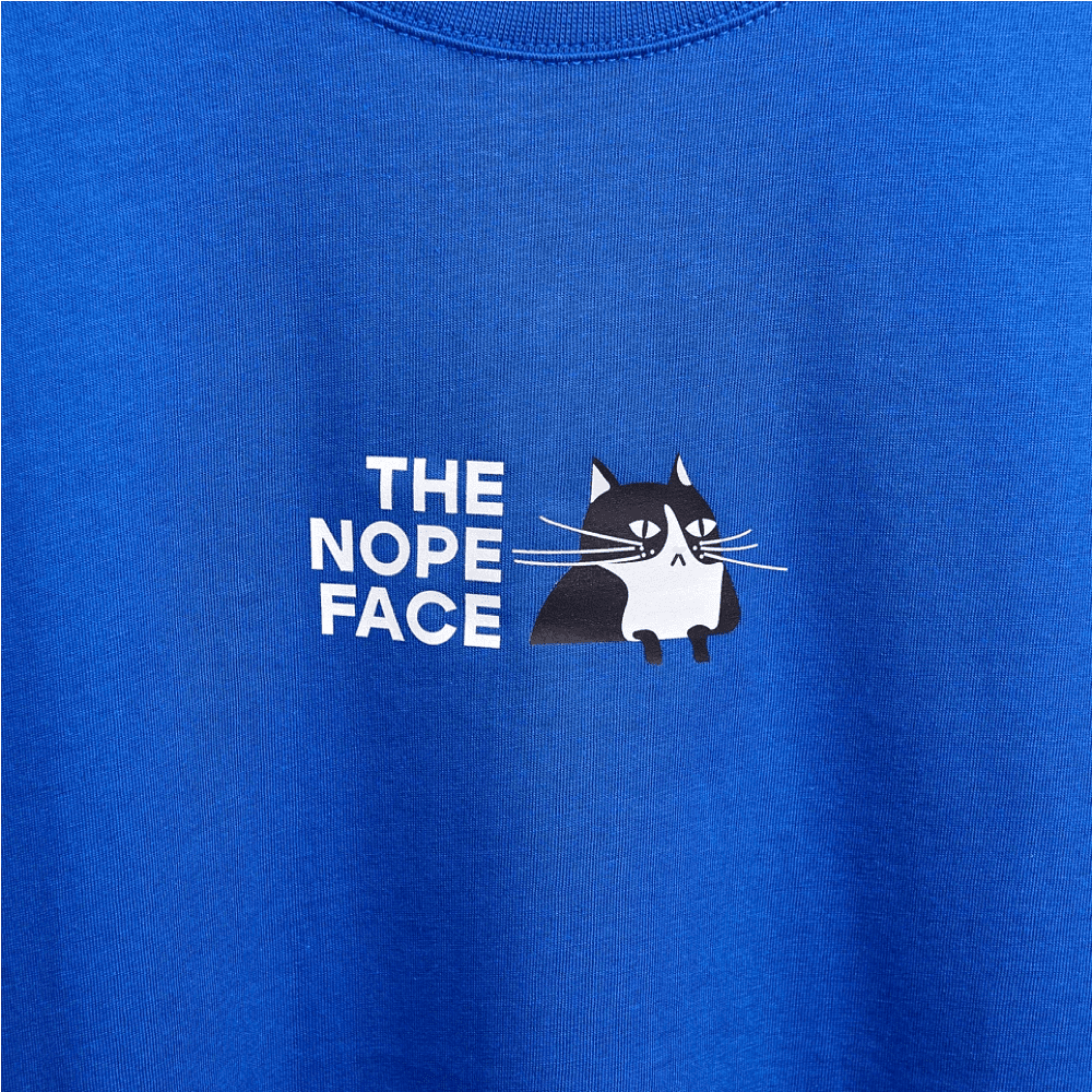 Набор сувенирный «Футболка оверсайз «The nope face», синий классический + Блокнот A5 «The nope face» из моющегося крафта, темно-синий» - 4 Набор сувенирный «Футболка оверсайз «The nope face», синий классический + Блокнот A5 «The nope face» из моющегося крафта, темно-синий» - 4