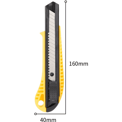 Нож строительный Deli YS EDL003, 18 мм, универсальный - 3