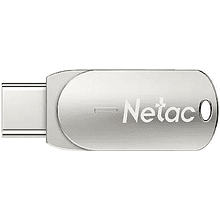 Карта памяти Netac USB Flash 3.2 + TypeC Dual, 32 Gb U785C, алюминиевый сплав