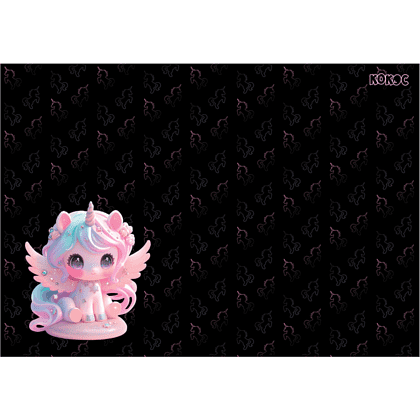 Пленка для труда "Unicorn angel", разноцветный