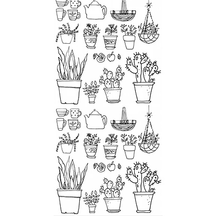 Раскраска "Вкус утра. Чай и кофе" - 7