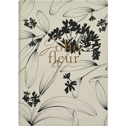 Ежедневник датированный "Fleur" 2026, А5, 352 страницы, молочный