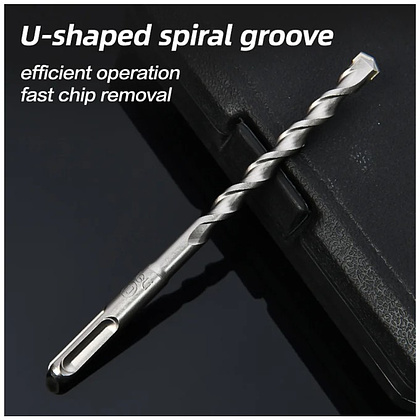 Бур по бетону Deli YS EDH-Y101600, 10x160 мм, SDS-PLUS - 6 Бур по бетону Deli YS EDH-Y101600, 10x160 мм, SDS-PLUS - 6