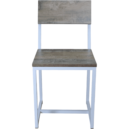 Стул ALLERD RION, металл, ЛДСП, белый муар, Австралийское дерево - 2