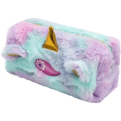Пенал "Fluffy Unicorn", 1 отделение, голубой - 2