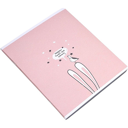 Тетрадь "Bunny уши", А5, 48 листов, клетка, розовый - 2
