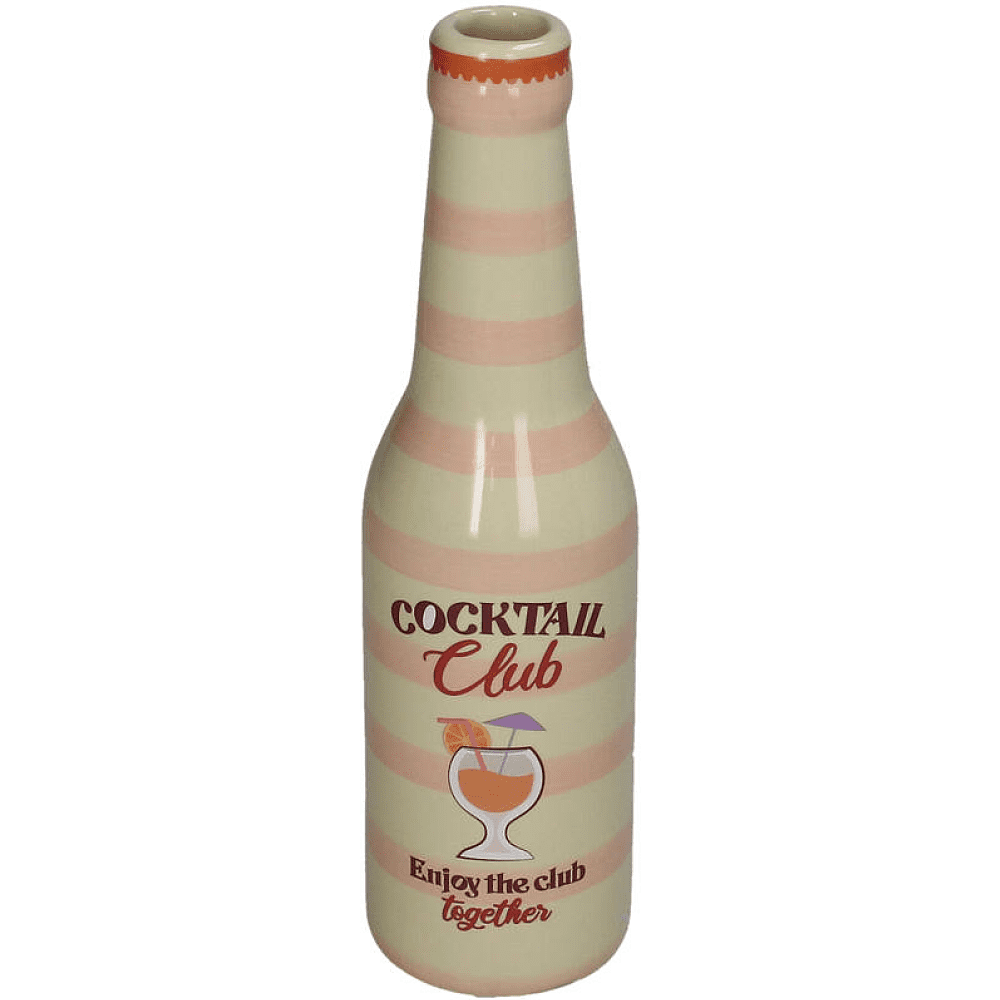 Ваза керамическая "Coctail bottle", 6.5х6.5х24 см, разноцветная