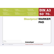 Блок-склейка бумаги для маркеров "Marker Pad", A3, 70 г/м2, 50 листов