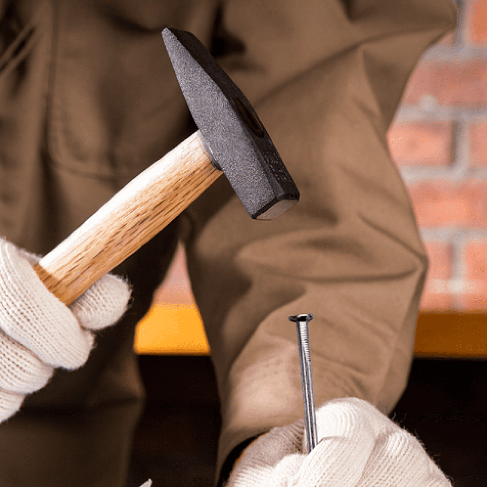 Молоток слесарный Deli YS DL442200, 0.2 кг, деревянная рукоятка - 3