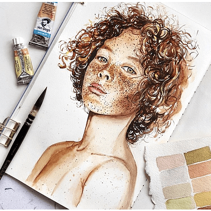 Скетчбук для акварели "Aquarelle Light", 18x27 см, 185 г/м2, 24 л, мятный - 10