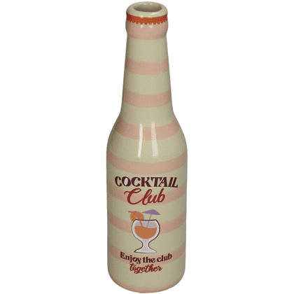 Ваза керамическая "Coctail bottle", 6.5х6.5х24 см, разноцветная