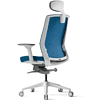 Кресло для руководителя BESTUHL "J1", сетка, ткань, пластик, голубой, -50% - 4