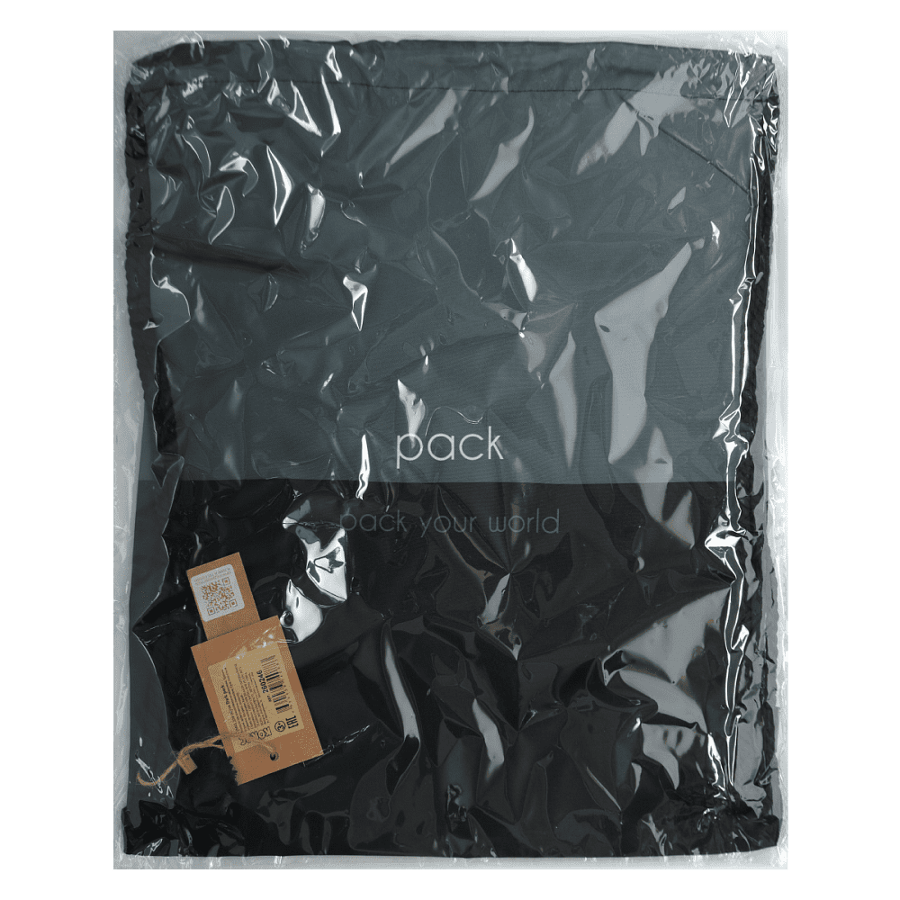 Мешок для обуви "Dark pack", серый, черный - 4