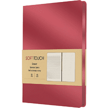 Книга записная "Soft Touch. Ягодный", А5, 80 листов, красный
