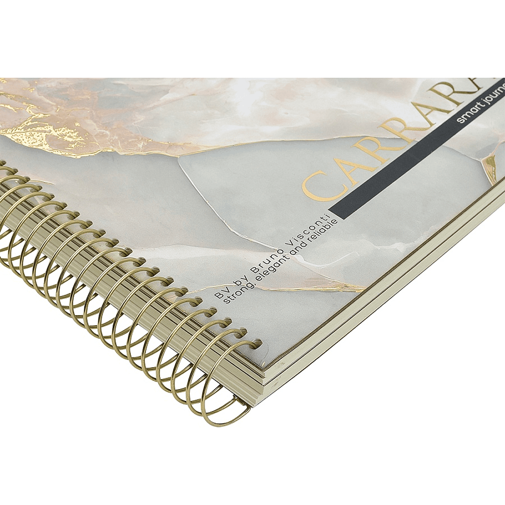 Книга записная "Carrarra", В5, 120 листов, клетка, линейка, точка, белый - 3