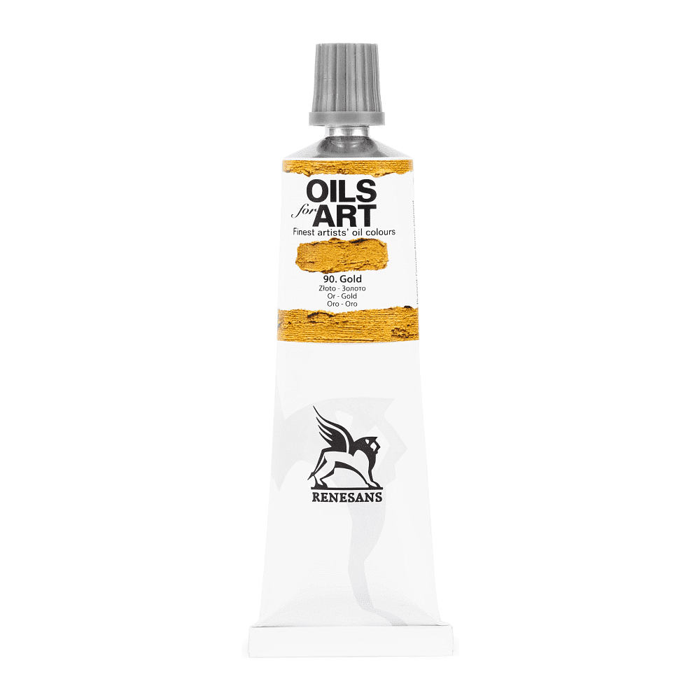 Краски масляные "Oils for art", 90 золото, 60 мл, туба