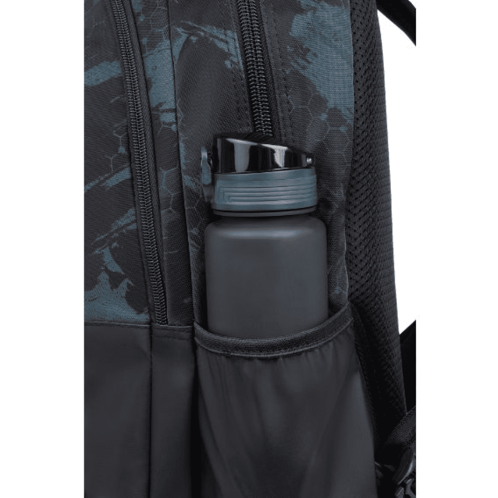 Рюкзак молодежный "Kick Green", полиэстер, черный - 4