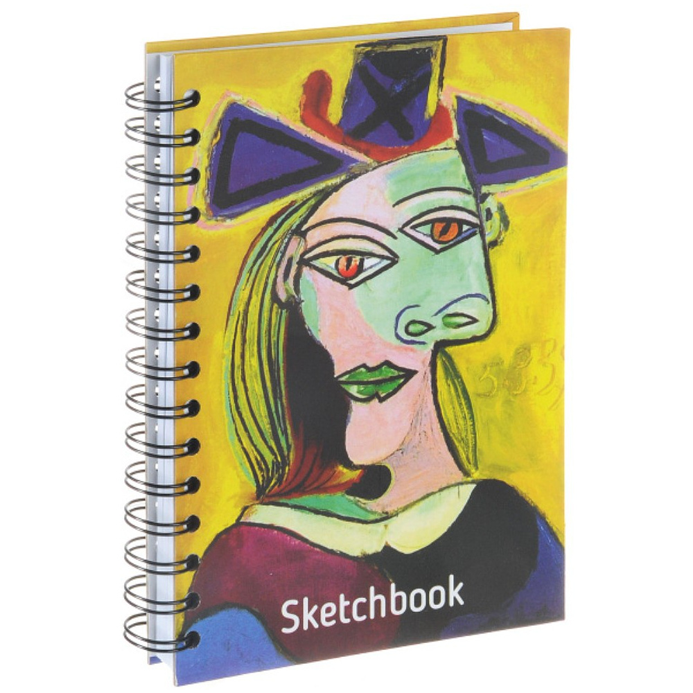 Скетчбук "Пикассо. Голова женщины в голубой шляпе", А5, 100 листов