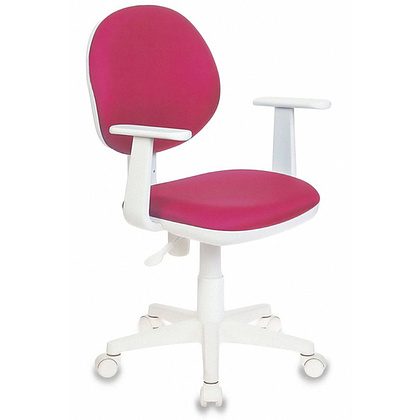 Кресло для детей "Бюрократ CH-W356AXSN", ткань, пластик, розовый 