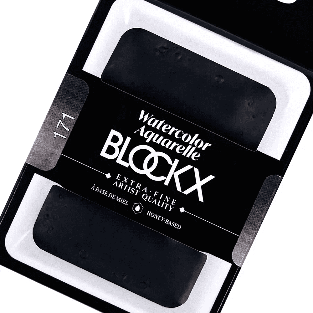 Краски акварельные "Blockx. Giant pan", 171 слоновая кость черная, 18 мл., кювета - 3