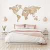 Декор на стену "Карта мира" многоуровневый на стену, L 3145, натуральный, 60x105 см - 4