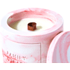 Свеча декоративная со спичками "Family Kurash Home Круг", ароматизированная, розовый - 3