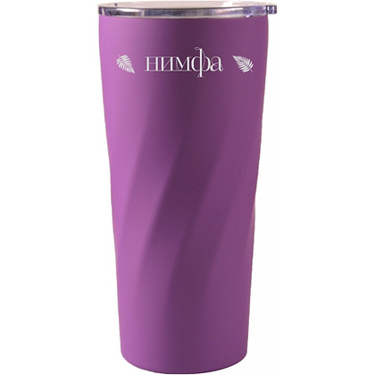 Термокружка "Нимфа", 600 мл, soft touch, фиолетовый