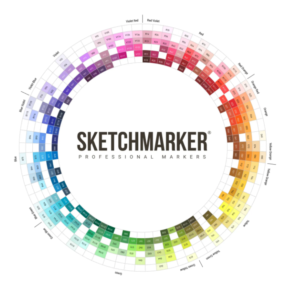Маркер перманентный двусторонний "Sketchmarker", BG14 окаменелость - 3