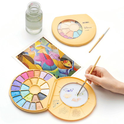 Краски акварельные металлик "Himi", набор, 24 цвета - 8