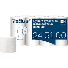 Бумага туалетная Tellus Премиум, TР4, 8 рулонов, 15 м, 3-слоя