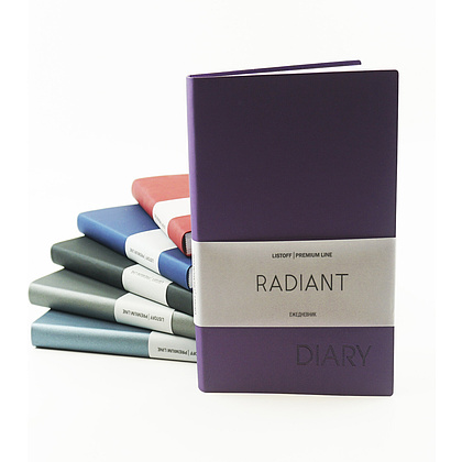 Ежедневник недатированный "Radiant", А5, 152 страницы, красный - 4