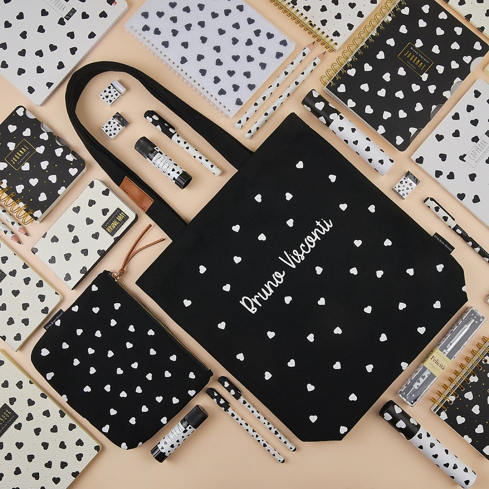 Косметичка "Black&White. Сердечки" - 6