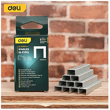 Скоба D Deli EDL238014-1, 12х11,2 мм, 1000 шт.