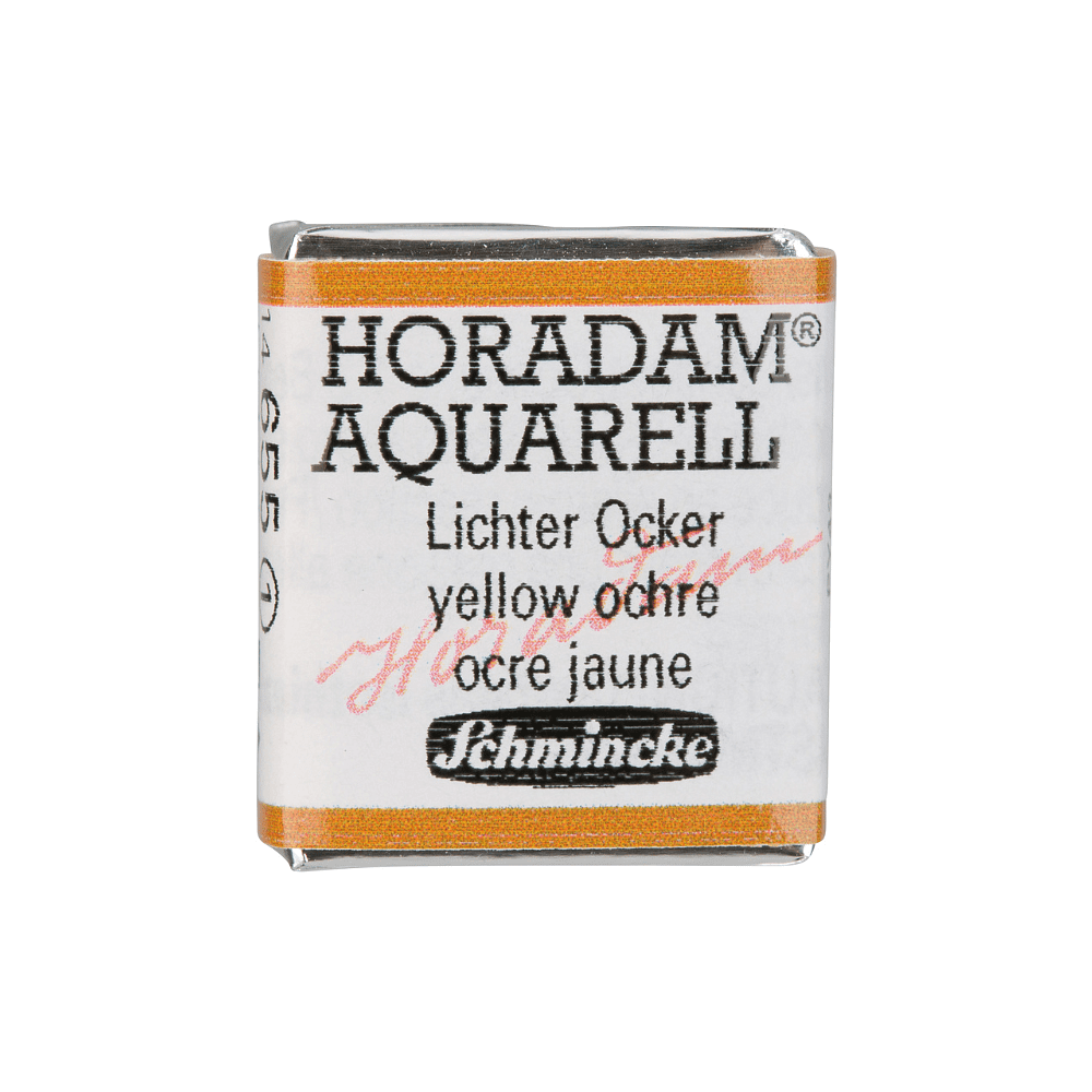 Краски акварельные "Schmincke Horadam", 655 охра желтая, полукювета