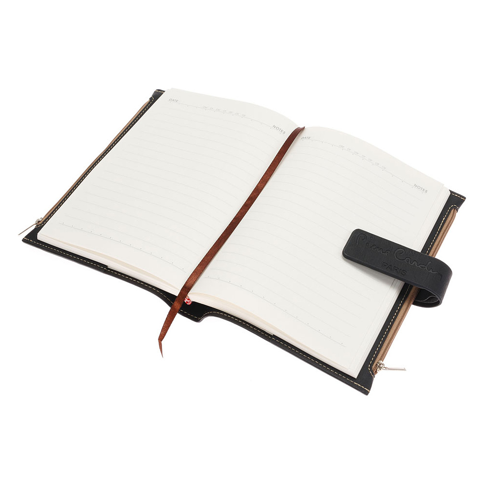 Книга записная "Pierre Cardin", А5, 256 листов, линованный, черный - 9