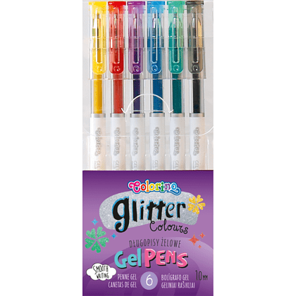 Набор гелевых ручек "Glitter gel", 6 шт