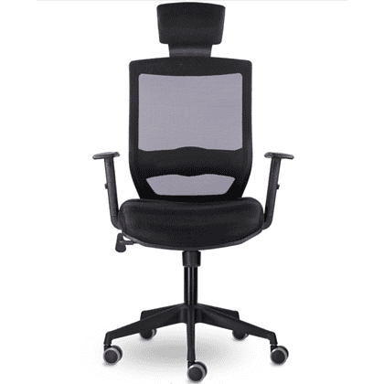 Кресло для руководителя "UTFC Гарвард СН-500", сетка, пластик, черный, -50% - 2