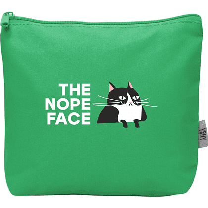 Косметичка «The nope face», зеленый