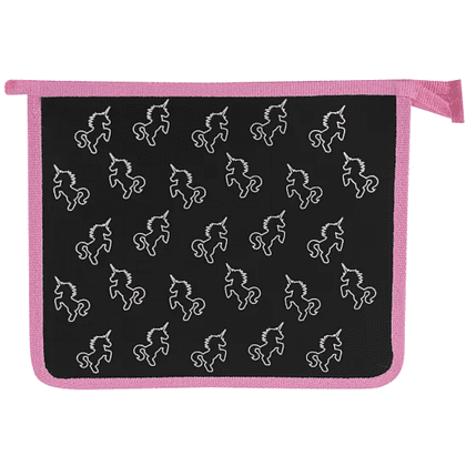 Папка для тетрадей "Unicorn angel", А5, молния, розовый, черный