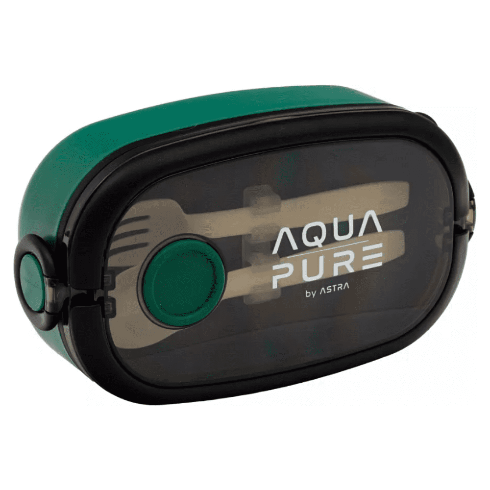 Контейнер для еды "Aqua Pure", пластик, зеленый, черный - 5