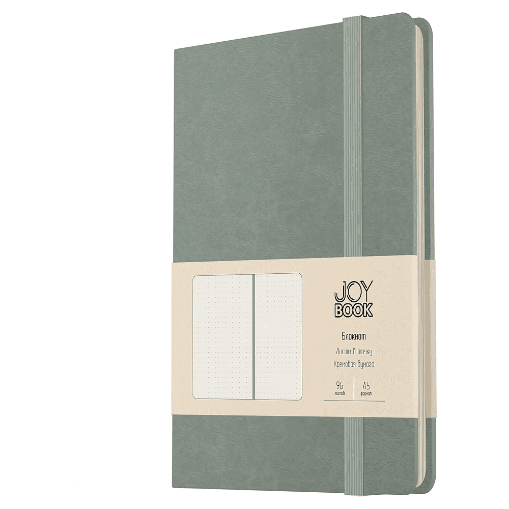 Блокнот "Joy Book. Мятное мороженое", А5, 96 листов, точка, мятный