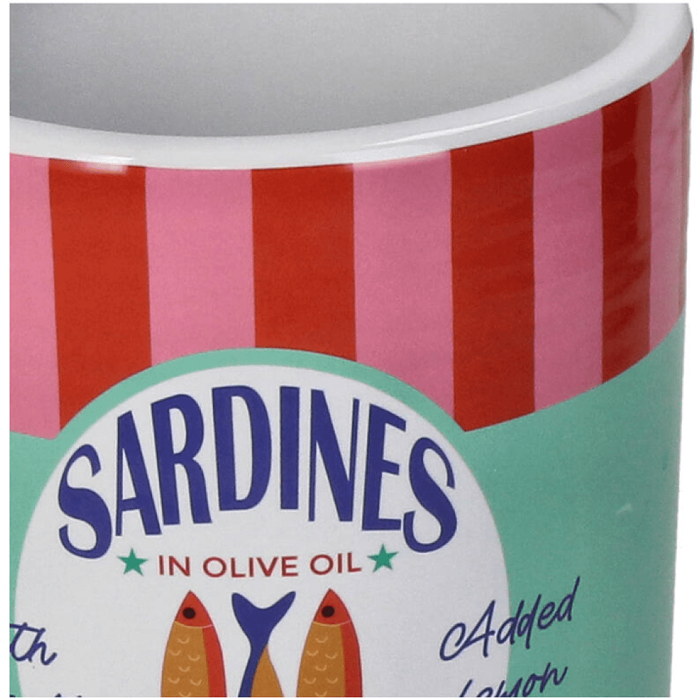Кашпо "Sardines", фаянс, разноцветный - 2