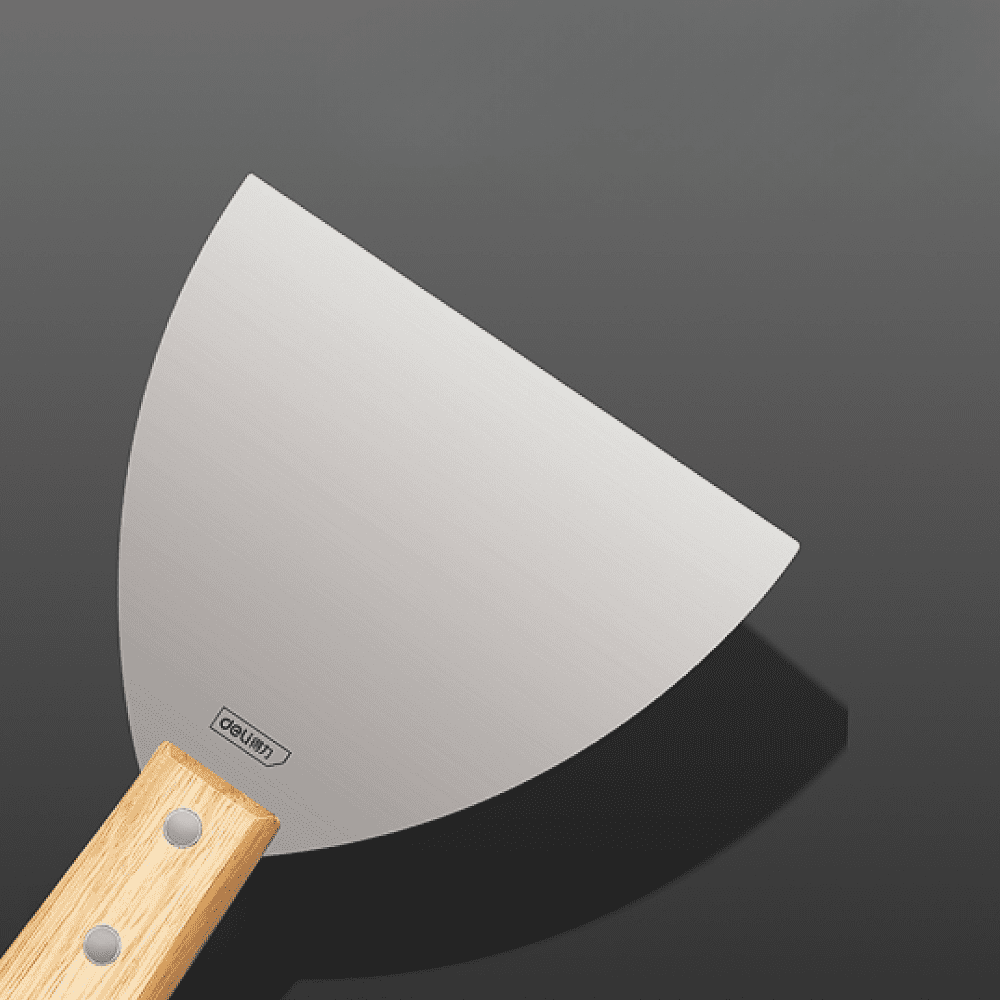 Шпатель Deli YS DL-HD2C, нержавеющий, 50 мм, деревянная рукоятка - 3