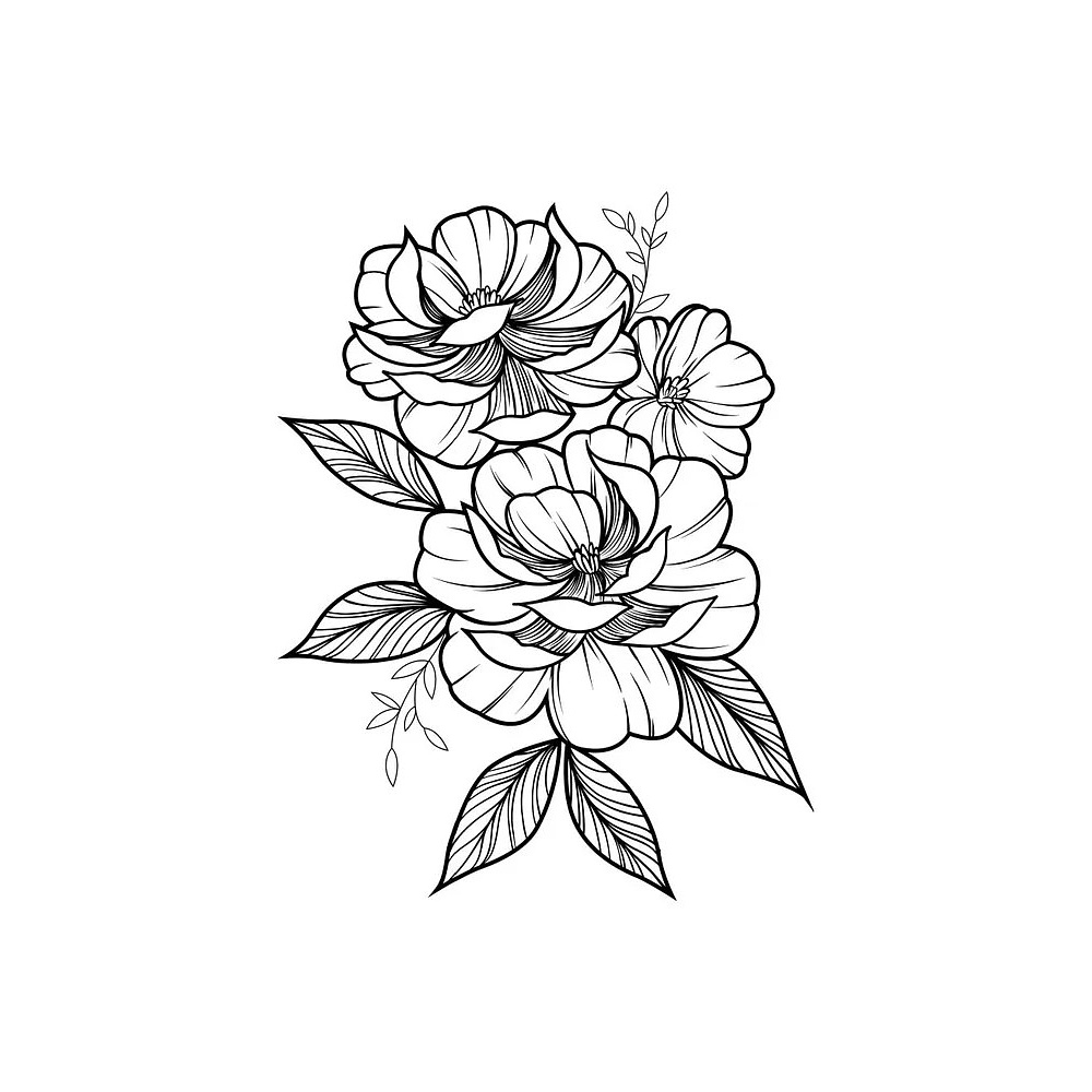 Раскраска антистресс "Уникальные цветы" - 4