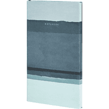 Еженедельник датированный "Stripes Shadow", А5, 96 листов, голубой, срез разноцветный, 2026