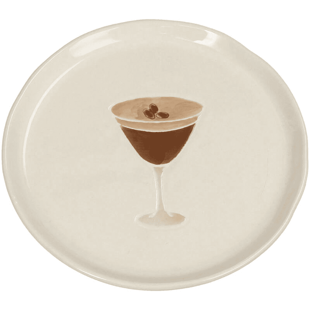 Тарелка керамическая "Espresso Martini", 13.5х13.5 см, бежевый
