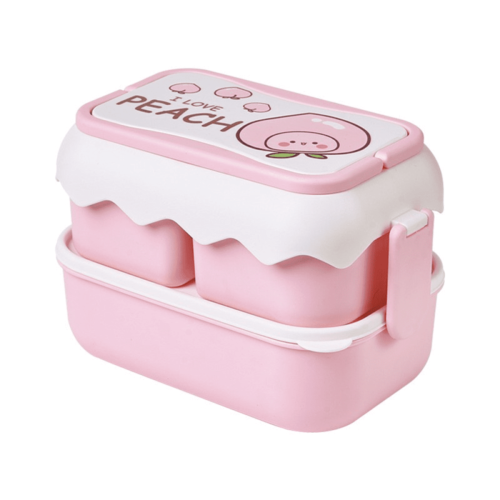 Контейнер д/еды "I love Peach", розовый - 6