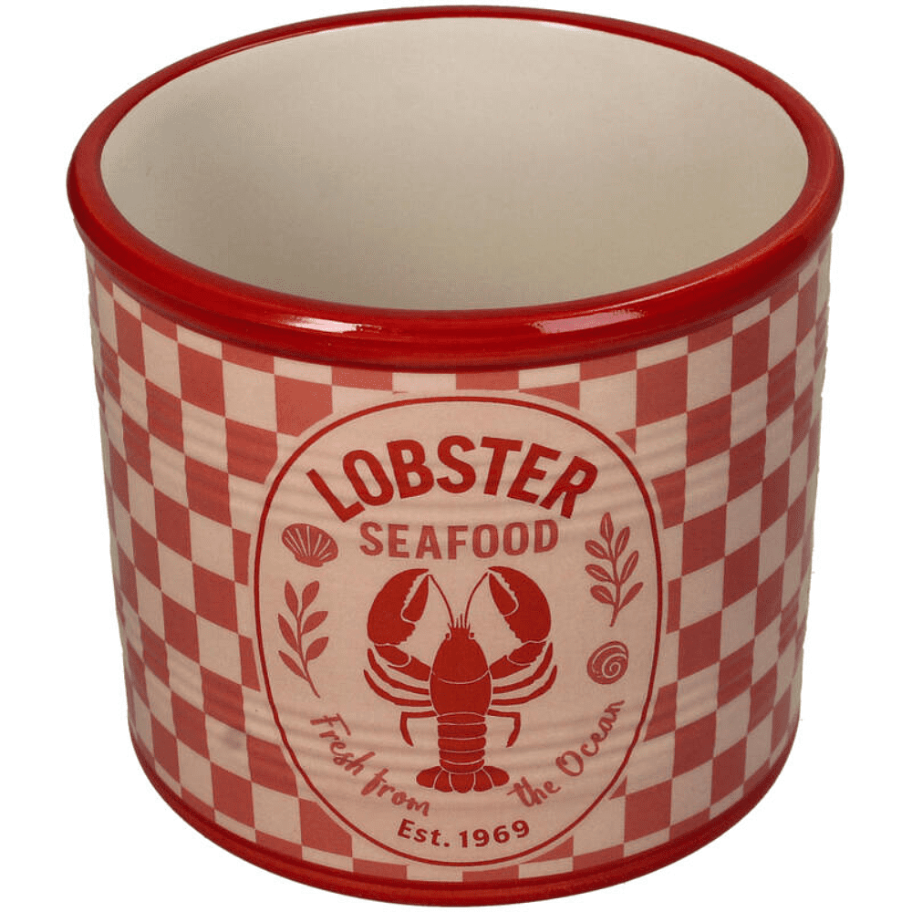 Кашпо "Lobster", доломит, красный