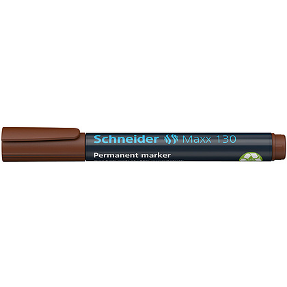 Маркер перманентный "Schneider Maxx 130", коричневый - 3